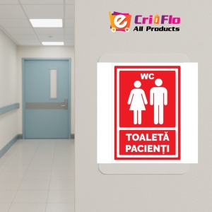 Indicator Toaleta pentru pacienti, Sticker autocolant - Img 5