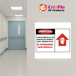 Indicator Toate regulile de protectia muncii sunt respectate in interiorul santierului, Sticker autocolant - Img 5