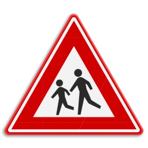 Indicator Traversare copii, Sticker autocolant