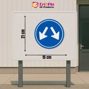 Indicator Trecerea la stanga sau la dreapta obligatorie, Sticker autocolant - Img 2