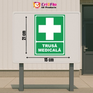 Indicator Trusa medicala, Sticker autocolant - Img 2