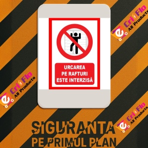 Indicator Urcarea pe rafturi este interzisa, Sticker autocolant - Img 3