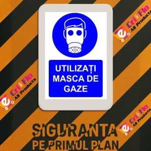 Indicator Utilizati masca de gaze indicator de obligativitate, Sticker autocolant - Img 3