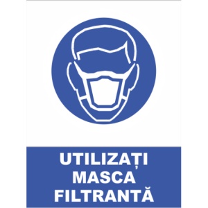Indicator Utilizati masca filtranta, Sticker autocolant