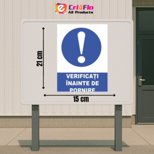 Indicator Verificati inainte de pornire, Sticker autocolant - Img 2