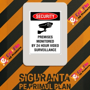 Indicator Video Surveillance Sign, Sticker autocolant - Img 3