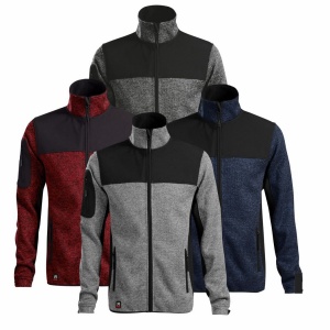Imagine de prezentare pentru jacheta geaca softshell si culorile diponibile gri, rosu, albastru