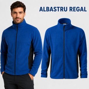 Jachetă Polar Fleece tip Bluză Hanorac Bărbați Călduroasă cu Fermoar Malfini Frosty 527 – 220 g/m² - Img 12