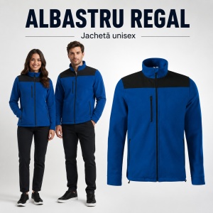 Jachetă Polar Fleece Unisex Damă Bărbat Călduroasă cu Buzunar la Piept și Fermoar – Malfini Rimeck Effect 530, 360 g/m² - Img 13