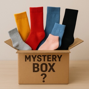 Mystery Box Sosete – 6 Perechi Surpriza Copii|Dama|Barbat