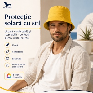 Pălărie Bărbat pentru protecție solară - 8 culori - Img 2