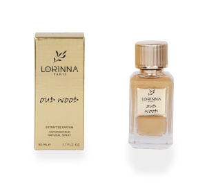 Parfum Lorinna Oud Wood, 50 ml, extract de parfum, unisex inspirat din Tom Ford Oud Wood