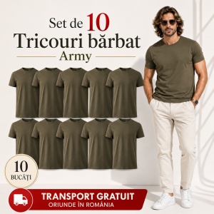 Set 10 Tricouri Bărbat în Aceeași Nuanță, Malfini, 100% Bumbac, 145 g/m², Guler Rotund, 26 Culori, Mărimi S–3XL - Img 12