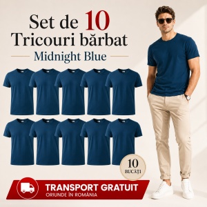 Set 10 Tricouri Bărbat în Aceeași Nuanță, Malfini, 100% Bumbac, 145 g/m², Guler Rotund, 26 Culori, Mărimi S–3XL - Img 22