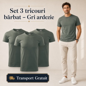 Set 3 Tricouri Bărbat Malfini, 100% Bumbac, 160 g/m², 48 Nuanțe, Mărimi XS–5XL, Transport Gratuit - Img 25
