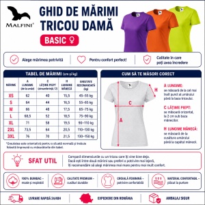 Set 3 Tricouri Damă 100% Bumbac – Casual Clasic, Violet, Portocaliu și Lime | Transport Gratuit - Img 3