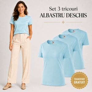 Set 3 tricouri dama - diverse culori pentru femei - Img 26