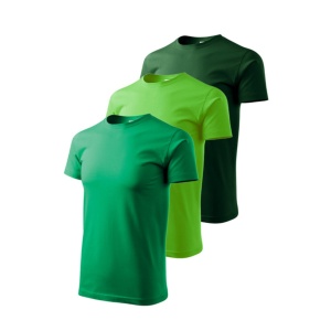 Set 3 tricouri pentru barbati, verde, verde mar, verde sticla - Marimi Mari