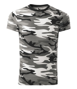 Tricou tip camuflaj de culoare gri
