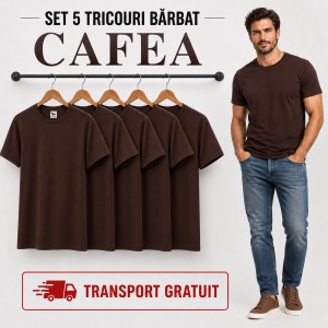 Set 5 tricouri bărbat Malfini Basic Clasic, 100% bumbac, regular fit, 48 culori, mărimi XS–5XL - Img 16