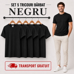 Set 5 tricouri bărbat Malfini Basic Clasic, 100% bumbac, regular fit, 48 culori, mărimi XS–5XL - Img 36