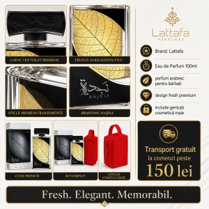 Set parfum Lattafa Najdia 100ml, parfum Arabesc, Barbati, Gentuta cosmetice - Img 8