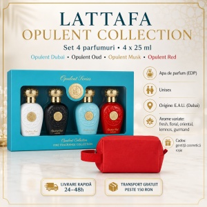 Set Parfumuri Lattafa Opulent Collection, Opulent Oud, Opulent Musk, Opulent Red, Opulent Dubai, 4x 25 ml, Parfumuri Arabesti, Gentuta Cosmetice - Img 6
