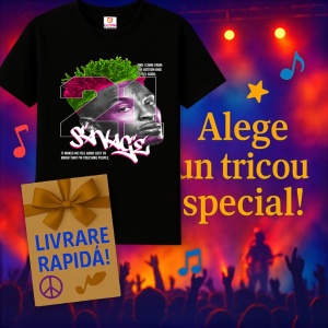 Tricou 21 Savage, muzica RAP, Dama | Barbat | Copii, Culoare Negru - Img 7