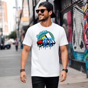 Tricou 67 Sase Sapte Graffiti Drip Urban Street Design, din bumbac 100% Copii | Dama | Barbat - Img 5
