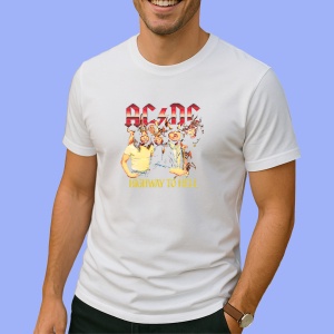 Tricou ACDC HIGHWAY TO HELL, muzica Rock, Dama | Barbat | Copii - Img 2