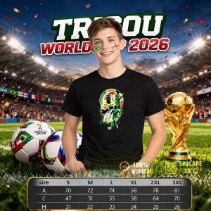 Tricou Achraf Hakimi Morocco World Cup Fifa 2026 V2, din bumbac 100%, tricou negru, Copii | Dama | Barbat - Img 6