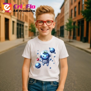 Tricou Afine amuzant de vara astronaut, Fructe, Copii | Dama - Img 5