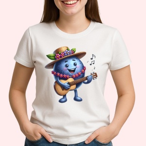 Tricou Afine amuzant de vara cantaret, Fructe, Copii | Dama - Img 2