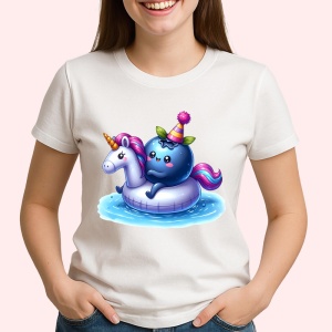 Tricou Afine amuzant de vara in poney, Fructe, Copii | Dama - Img 2