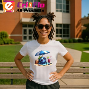 Tricou Afine amuzant de vara la plaja, Fructe, Copii | Dama - Img 11
