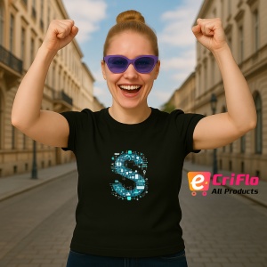 Tricou Alfabet Litera S cu circuite, cyber, tehnologie, Negru, Unisex Dama si Barbat | Copii - Img 3