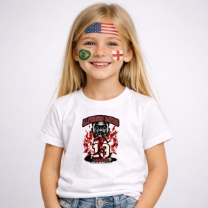 Tricou Alphonso Davies Canada World Cup Fifa 2026, din bumbac 100%, tricou alb, Copii | Dama | Barbat - Img 2