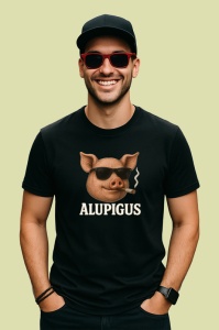 Tricou Alupigus Gangster, Copii | Dama | Barbat , tricou negru - Img 3