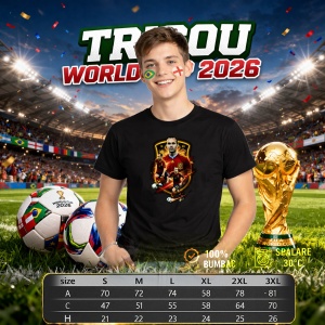 Tricou Andres Iniesta Spain World Cup Fifa 2026, din bumbac 100%, tricou negru, Copii | Dama | Barbat - Img 6