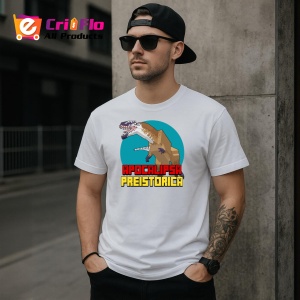 Tricou Apocalipsa Preistorica, din bumbac 100%, tricou alb, Dama | Barbat - Img 3
