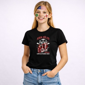 Tricou Arda Guler Turkey World Cup Fifa 2026, din bumbac 100%, tricou negru, Copii | Dama | Barbat - Img 3