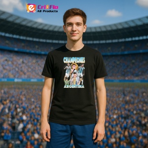 Tricou Argentina Campioana cu Messi - Copii | Dama | Barbat - Img 11