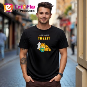 Tricou Asa Mam Trezit Grafic Garfield Amuzant, din bumbac 100%, tricou negru Copii | Dama | Barbat - Img 5