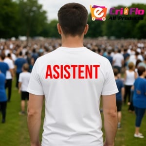 Tricou ASISTENT, Personalizat | Unisex Dama si Barbat - Img 4