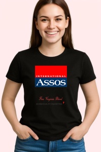 Tricou Assos tigari vintage fine virginia blend design clasic, Copii | Dama | Barbat , tricou negru - Img 3