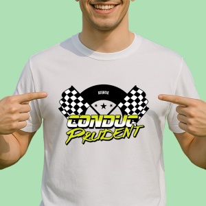 Tricou Atentie, Conduc PRUDENT - Racers' Victory - Copii | Dama | Barbat
