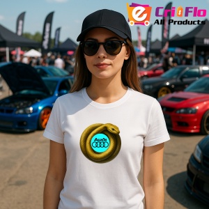 Tricou Audi Sarpe Galben Asteptand Sa Atace | Unisex Dama si Barbat - Img 3