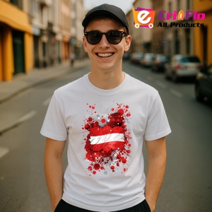 Tricou Austria Steag Splash Art, Copii | Dama | Barbat - Img 7