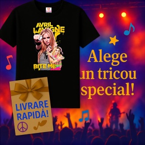 Tricou Avril Lavigne - Bite Me, muzica Pop Punk, Dama | Barbat | Copii, Culoare Negru - Img 11