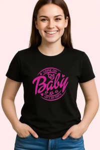 Tricou baby lets go party mesaj de petrecere fetita, Copii | Dama | Barbat , tricou negru